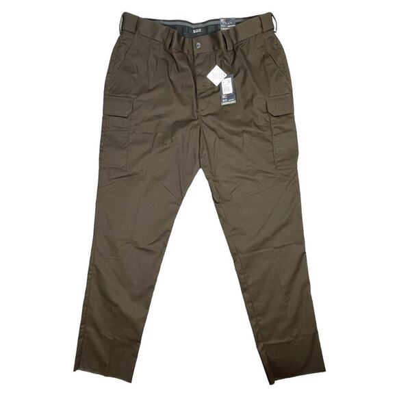 5.11 B-Class PDU Twill Pants Brown Size 46 Unhemmed Workwear Rugged Teflon - Picture 3 of 13